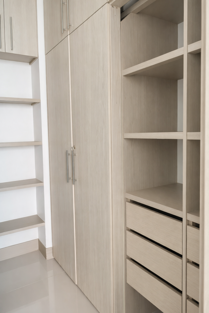 Mueble moderno en tonalidades claras